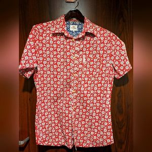 Ben Sherman Short Sleeve Button Down Shirt NWOT Floral Paisley